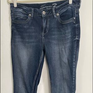 Seven7 Bling Jeans Size 14 Rocker Slim Preowned Bootcut